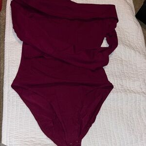 Forever 21 Deep Red Shapewear Bodysuit